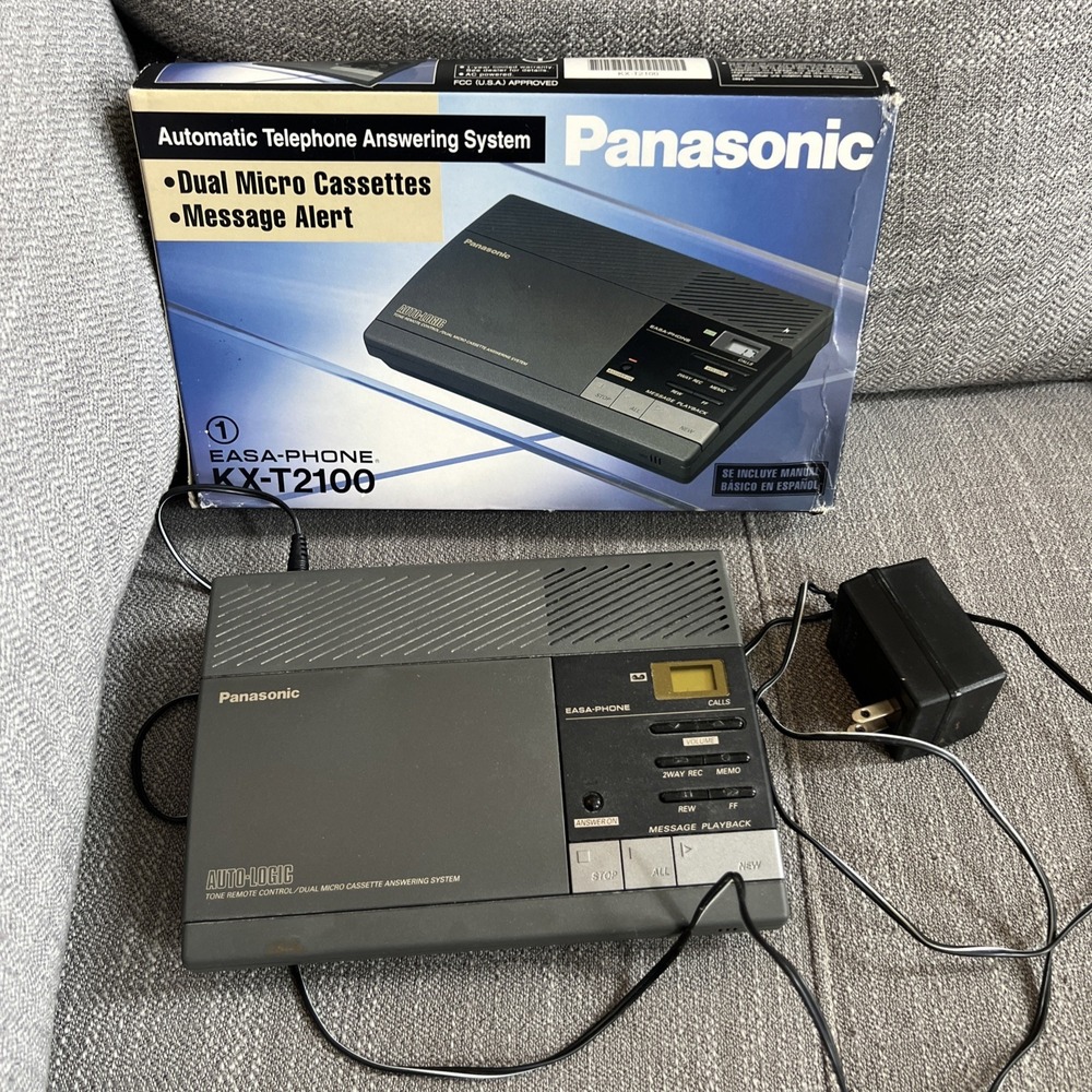Vintage Panasonic Easa Phone Kx-T2100 Automatic Telephone Answering System